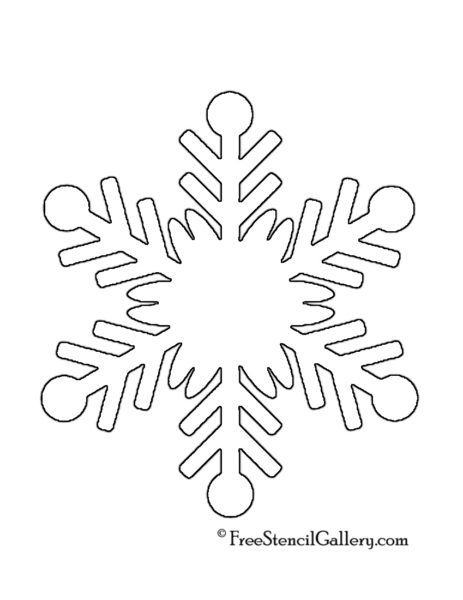 Snowflake Stencil 07 | Free Stencil Gallery