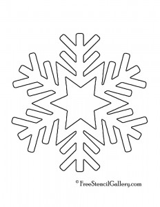 Snowflake Stencil 08 | Free Stencil Gallery