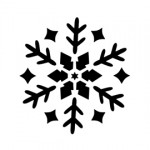 Snowflake Stencil 09 | Free Stencil Gallery