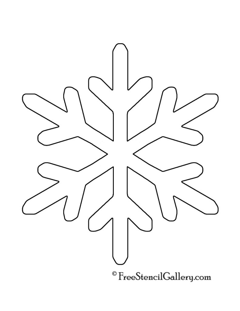 Snowflake Stencil 11 Free Stencil Gallery