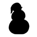 Snowman Stencil 03