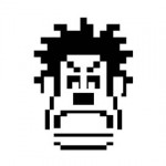 Wreck It Ralph 8-Bit Stencil
