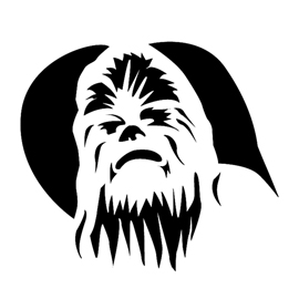 Chewbacca Stencil