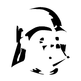 Darth Vader Helmet Stencil