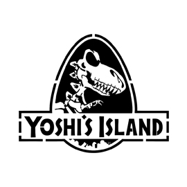Jurassic Yoshis Island Stencil