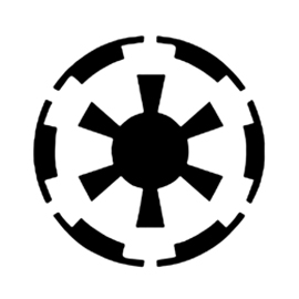 Star Wars Galactic Empire Symbol Stencil