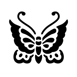 Butterfly Stencil 02