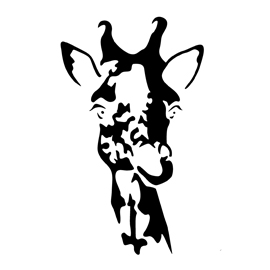 Giraffe 01 Stencil