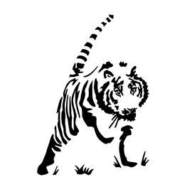 Tiger Stencil 04