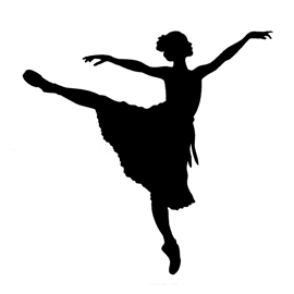 Ballerina Silhouette Stencil | Free Stencil Gallery