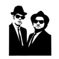 Blues Brothers Stencil