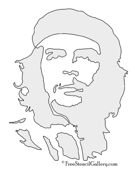 Che Guevara Stencil | Free Stencil Gallery