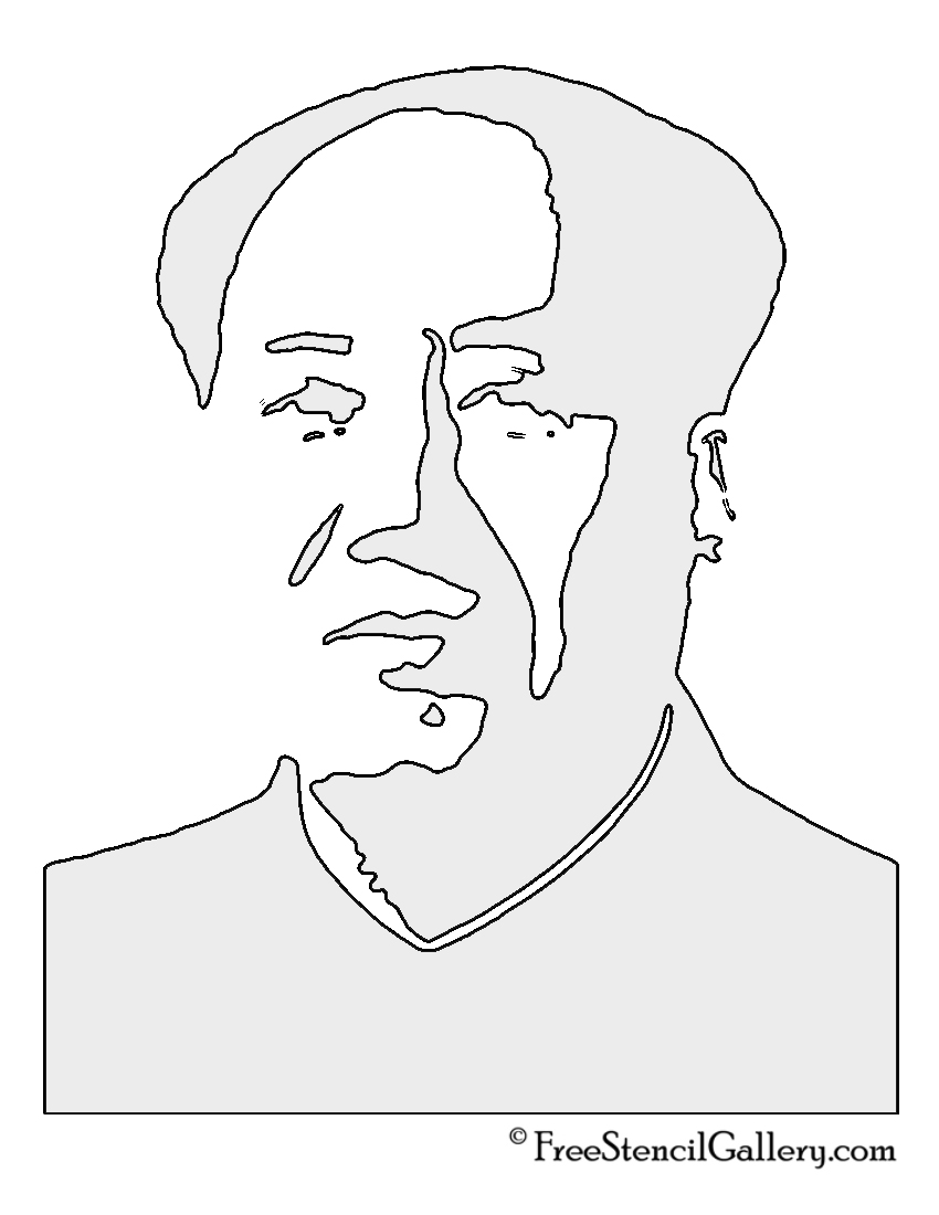 Mao Zedong Stencil