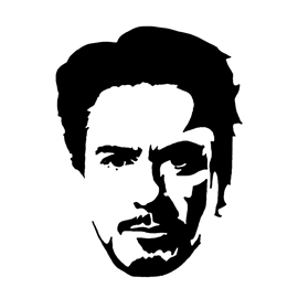 Robert Downey Jr – Tony Stark Stencil