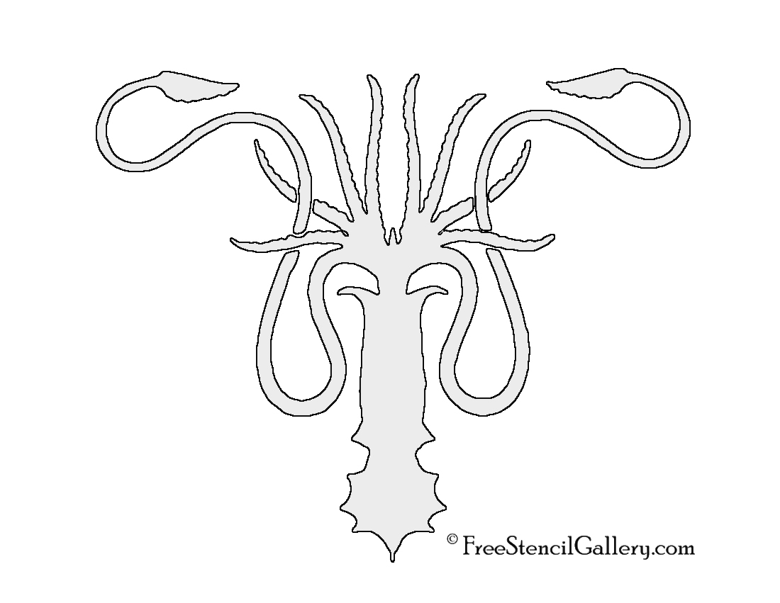 Game of Thrones - House Greyjoy Sigil Stencil