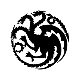 Game of Thrones – House Targaryen Sigil Stencil