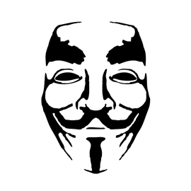 Anonymous Guy Fawkes Mask Stencil