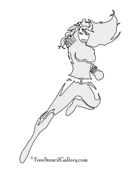 Black Widow Stencil | Free Stencil Gallery