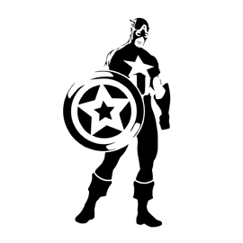 Captain America Stencil