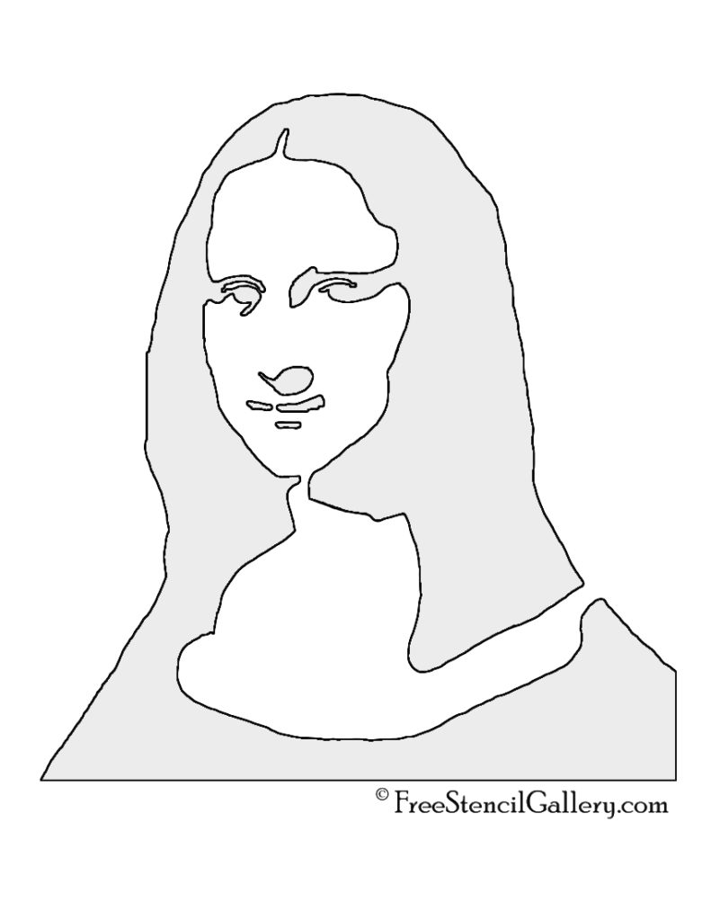 Mona Lisa Stencil Free Stencil Gallery