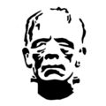 Frankenstein Monster Stencil