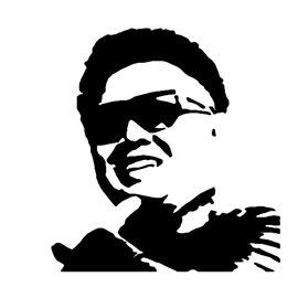 Kim Jong Il Stencil