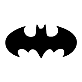 Batman Symbol Stencil 01