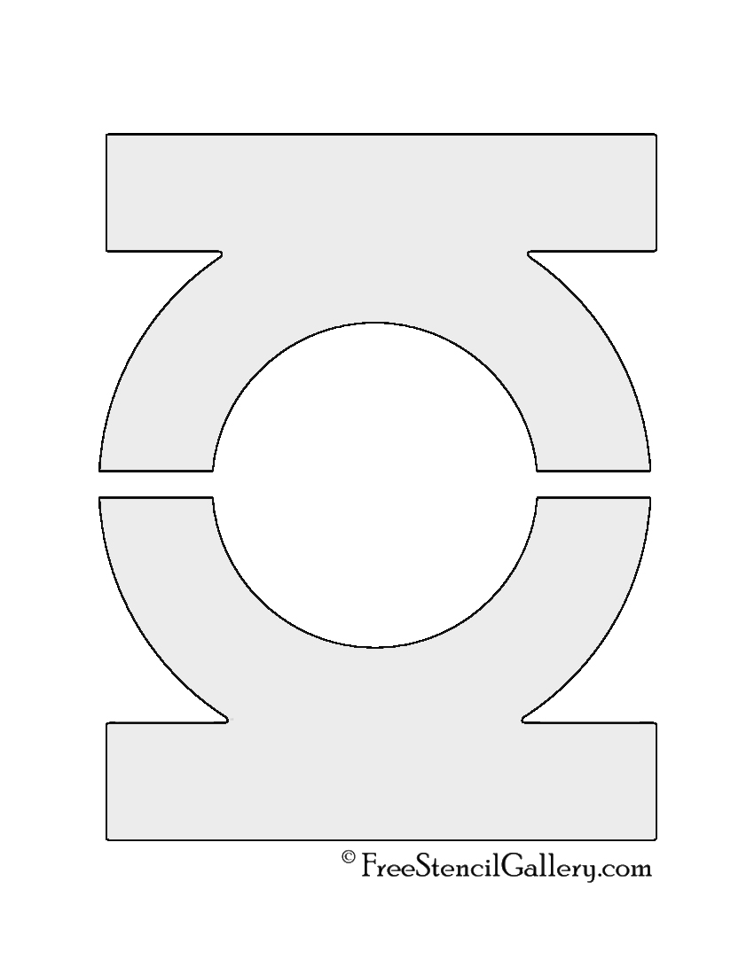 Green Lantern Symbol Stencil Free Stencil Gallery