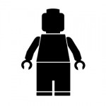 Lego Man Stencil