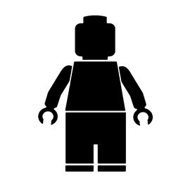 Lego Man Stencil