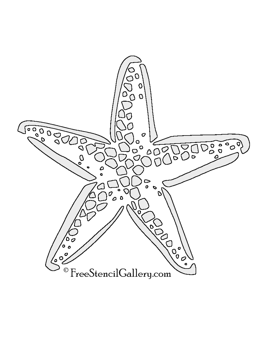 Starfish Stencil