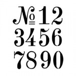 numbers stencil