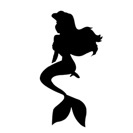 The Little Mermaid – Ariel Stencil 02