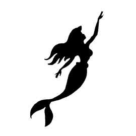 The Little Mermaid - Ariel Stencil 03 | Free Stencil Gallery