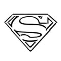 Superman Symbol Stencil