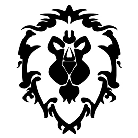 Warcraft Alliance Symbol Stencil