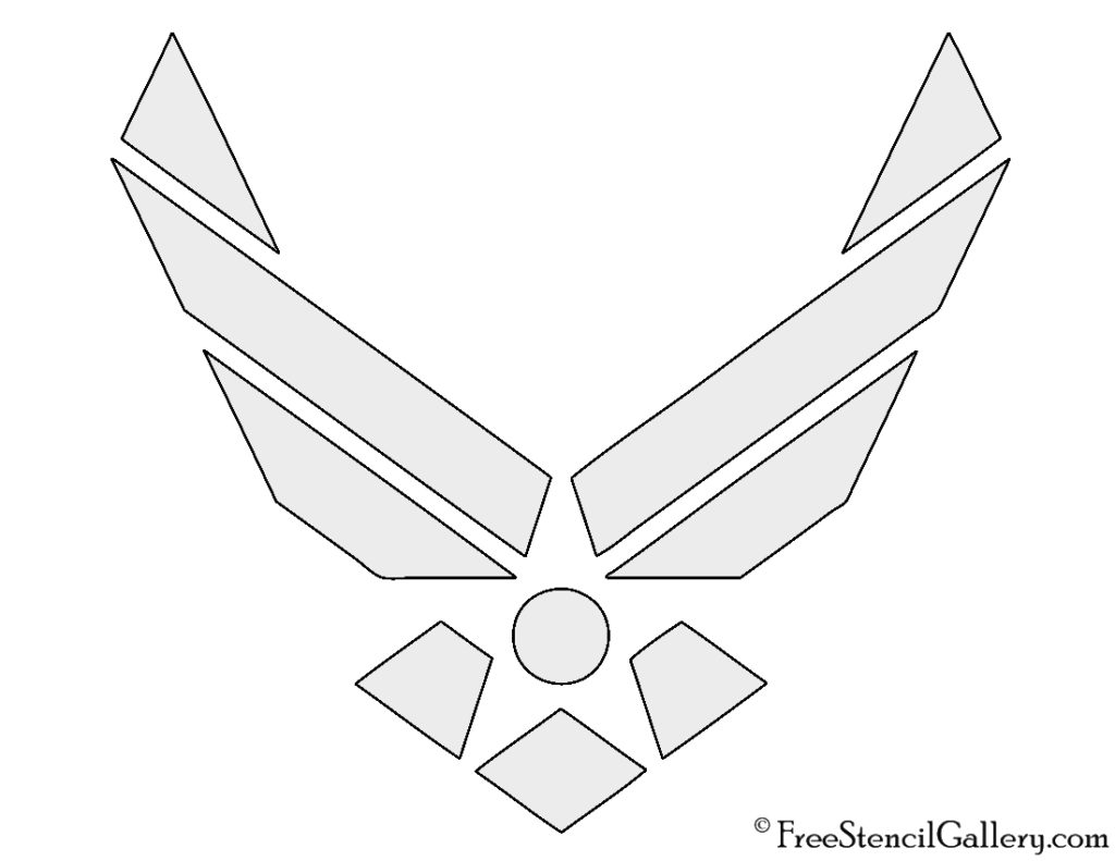 Air Force Logo Stencil Free Stencil Gallery