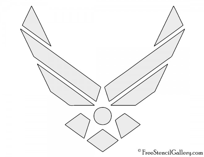 Air Force Logo Stencil Free Stencil Gallery