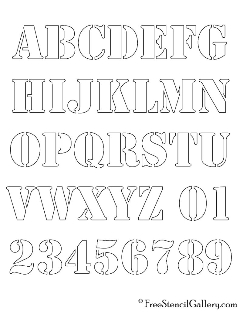 Alphabet Stencil | Free Stencil Gallery