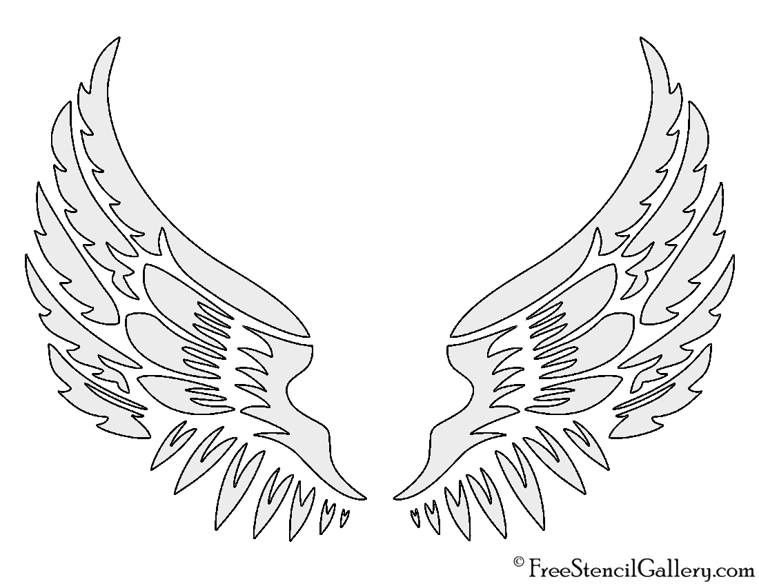 Angel Wings Stencil Free Stencil Gallery