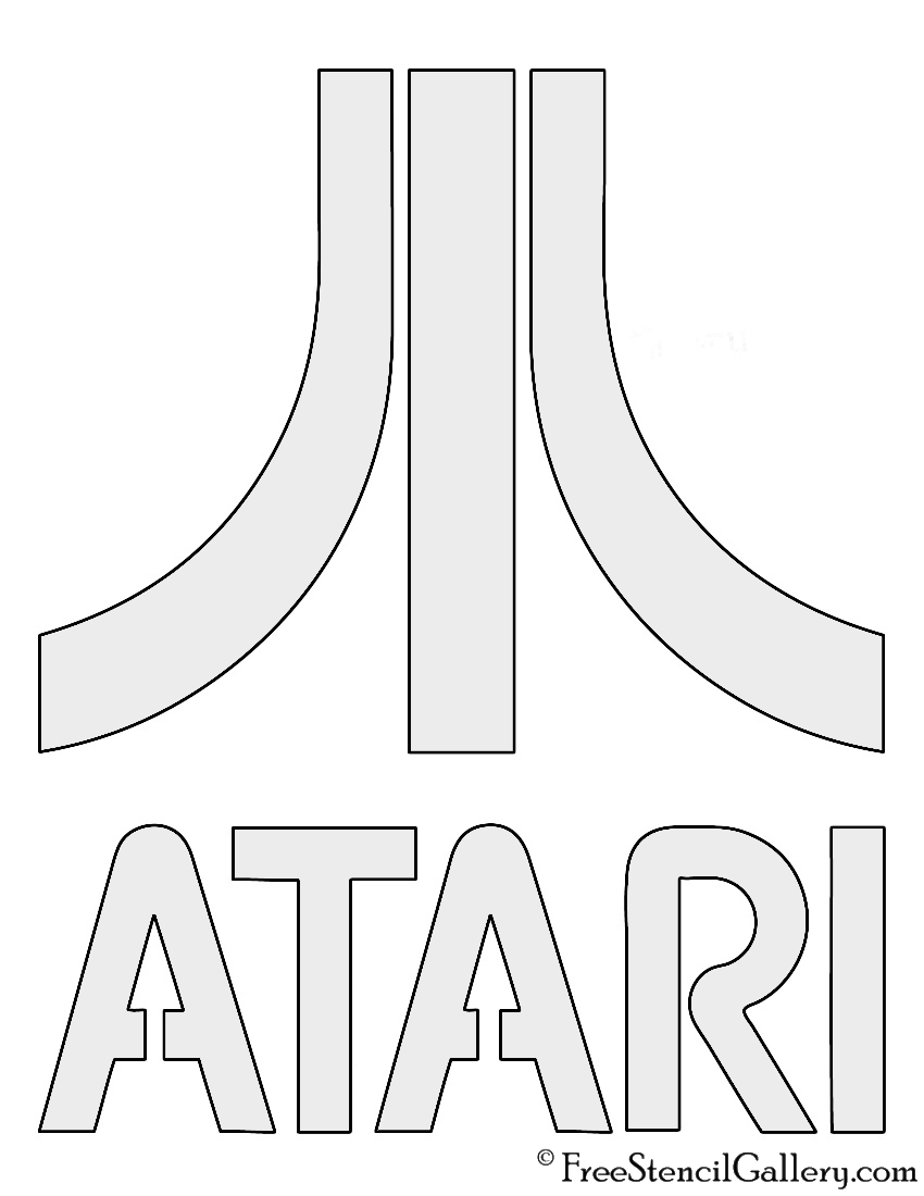 Atari Logo Stencil