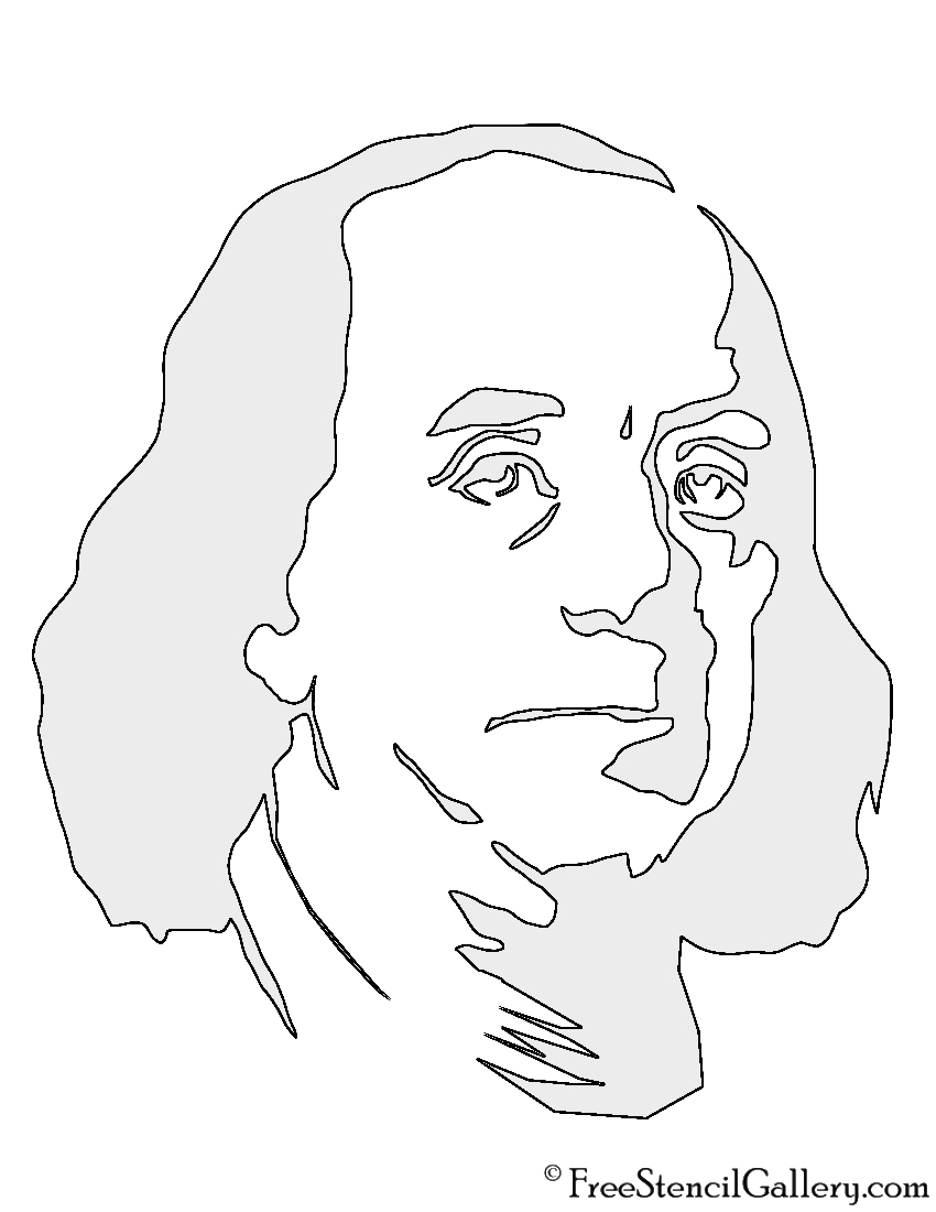 Benjamin Franklin Stencil