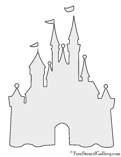 Disney Castle Stencil Free Stencil Gallery