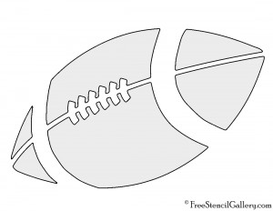 Football Stencil | Free Stencil Gallery