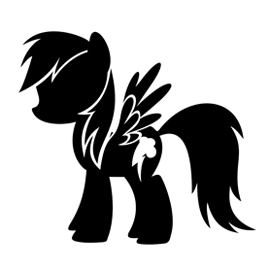 My Little Pony – Rainbow Dash Stencil