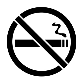 No Smoking Sign Stencil