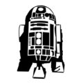 Star Wars R2-D2 stencil