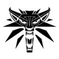 Witcher Wolf Logo Stencil