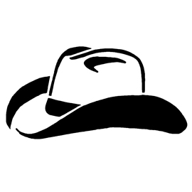 Cowboy Hat Stencil