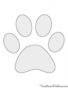 Dog Paw Print Stencil | Free Stencil Gallery